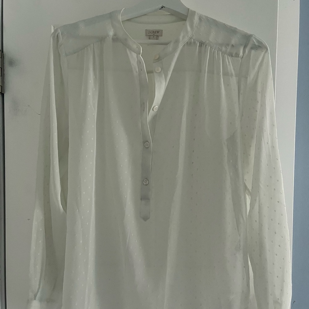 White shear shirt